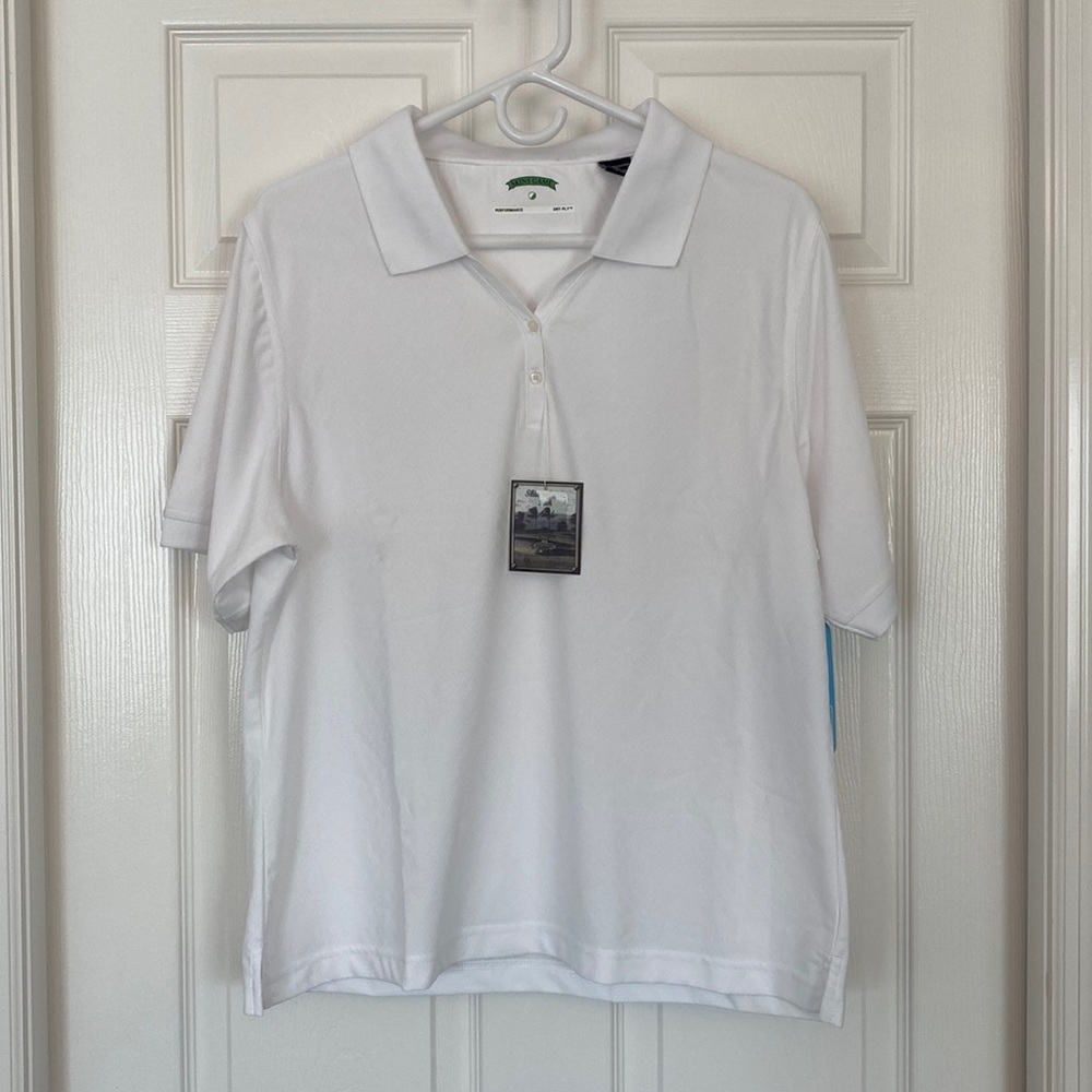 White Golf Shirt